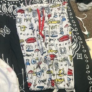 friends inspired pj drawstring pants